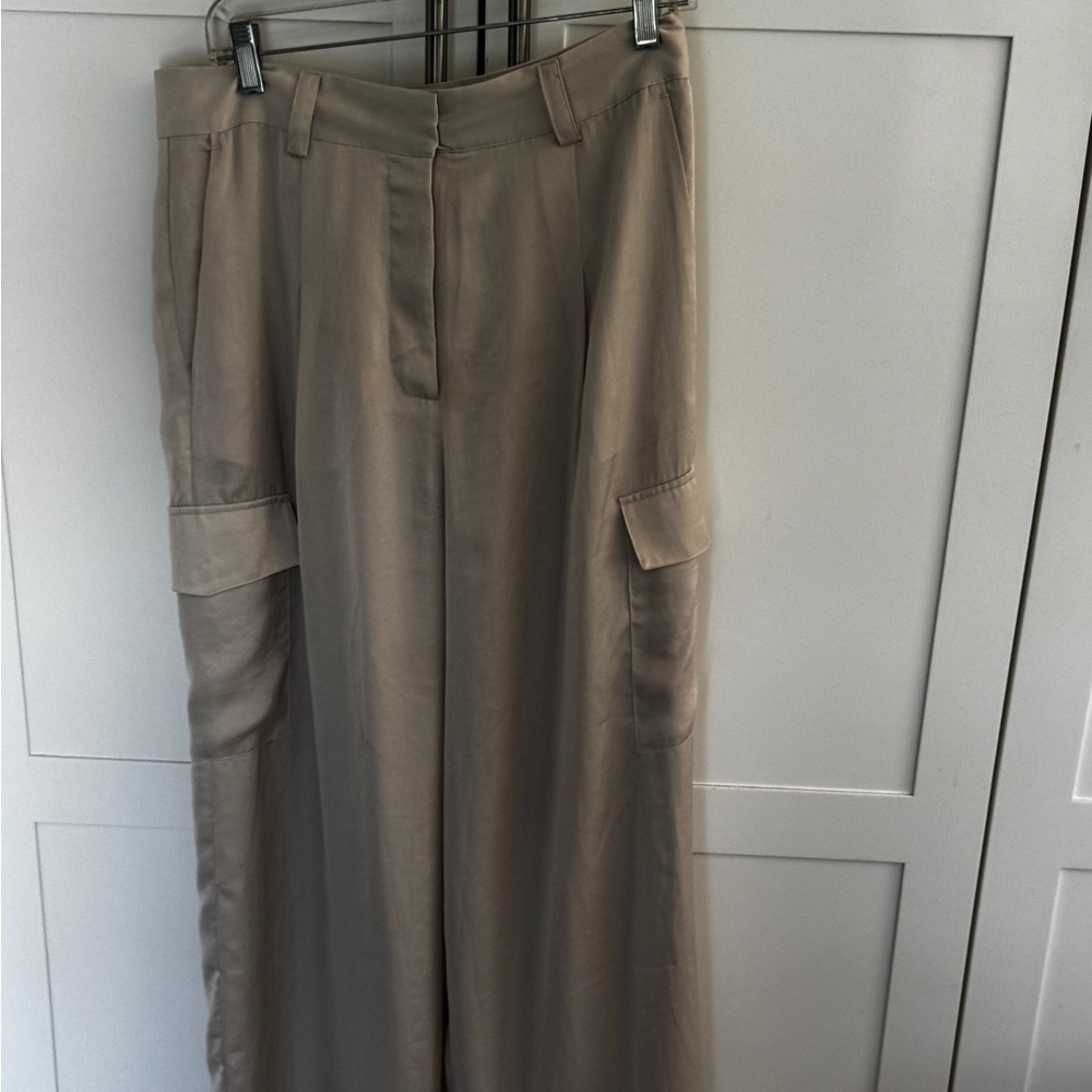 ba&sh Tan Wide Leg Pants